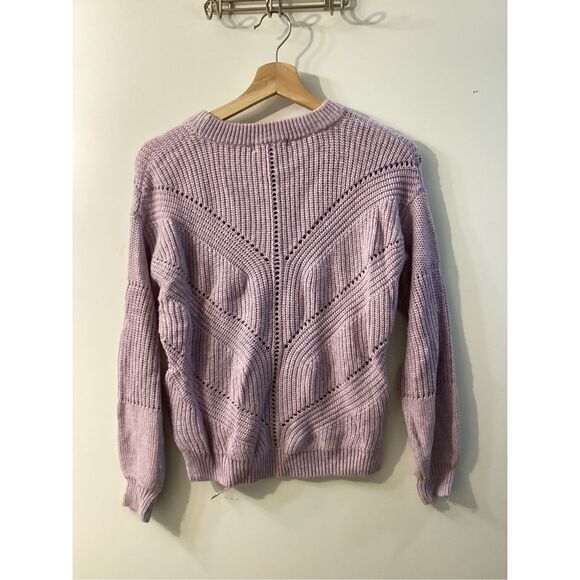 Marine layer Olivia Lavender Heather Cashmere Blend Sweater - Picture 12 of 14